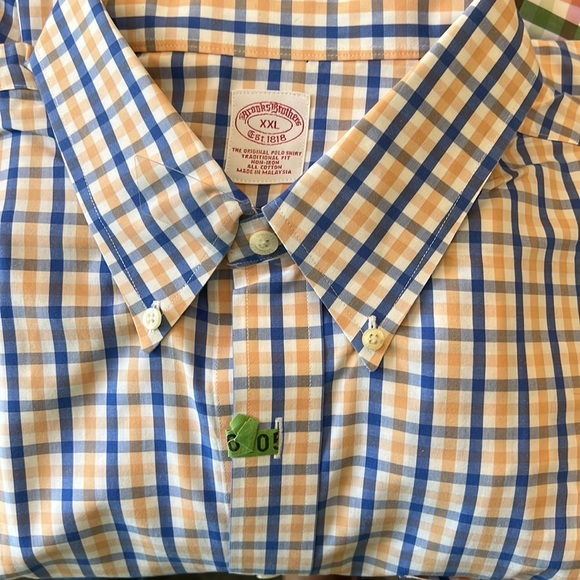 Brooks Brothers Other - Brooks Brothers XXL Non Iron  Wrinkle Free Plaid Dress Shirt Discounted Shipping